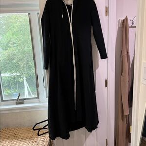 Blank NYC Black Long Sleeve Dress with White Zipper